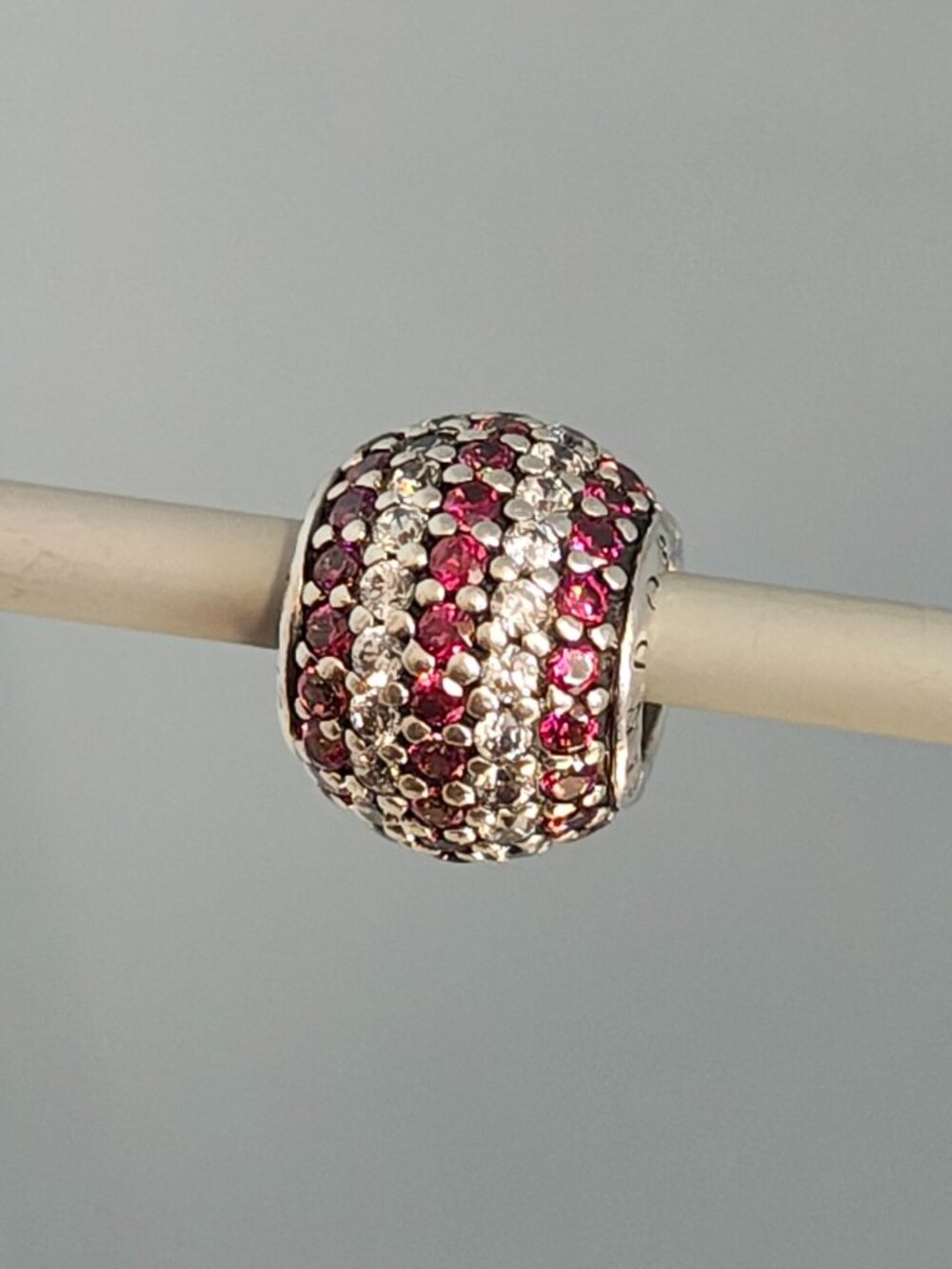 Authentic Pandora Retired Red Nautical Pave Lights Charm – 791172CZR
